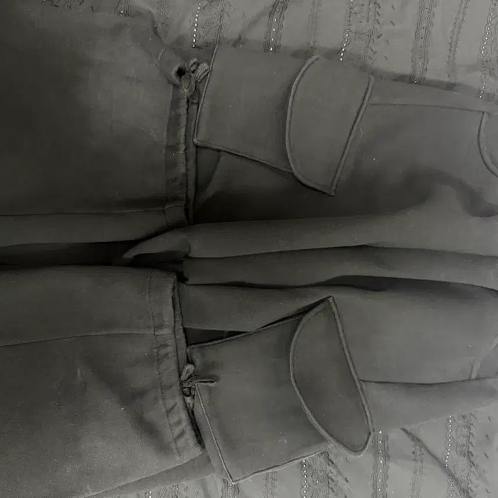 [BUNJANG] MJD Coin Seoul Wide Cargo Sweat Pants - Black / mjd 코인서울 와이드 카고 스웨트 팬츠 블랙