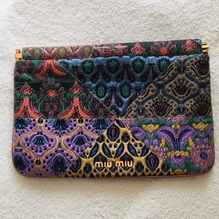 [BUNJANG] Miu Miu Patchwork Clutch / 미우미우 클러치