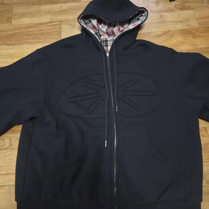 [BUNJANG] Lertr Reversible Checkered Red Hoodie Zip-Up / [L]ertr 이알티알 리버시블 체크 레드 후드 집업
