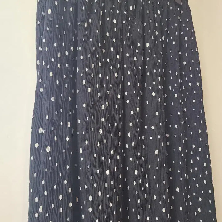 [SOLD OUT] 땡땡이 플리츠 롱스커트