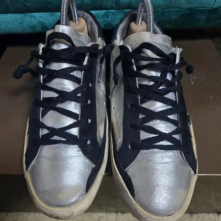 [BUNJANG] Golden Goose Silver Blackstar Sneakers / 골든구스 실버 블랙스타 37사이즈.
