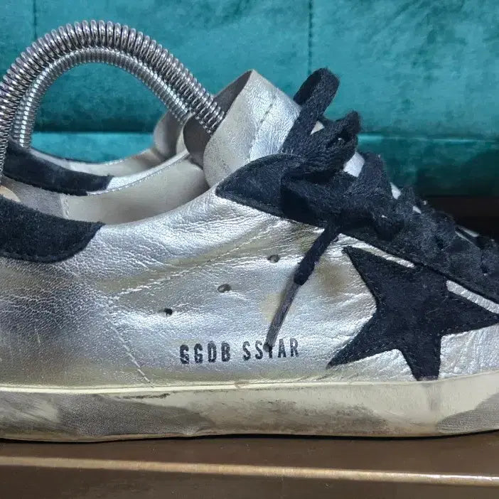 [BUNJANG] Golden Goose Silver Blackstar Sneakers / 골든구스 실버 블랙스타 37사이즈.