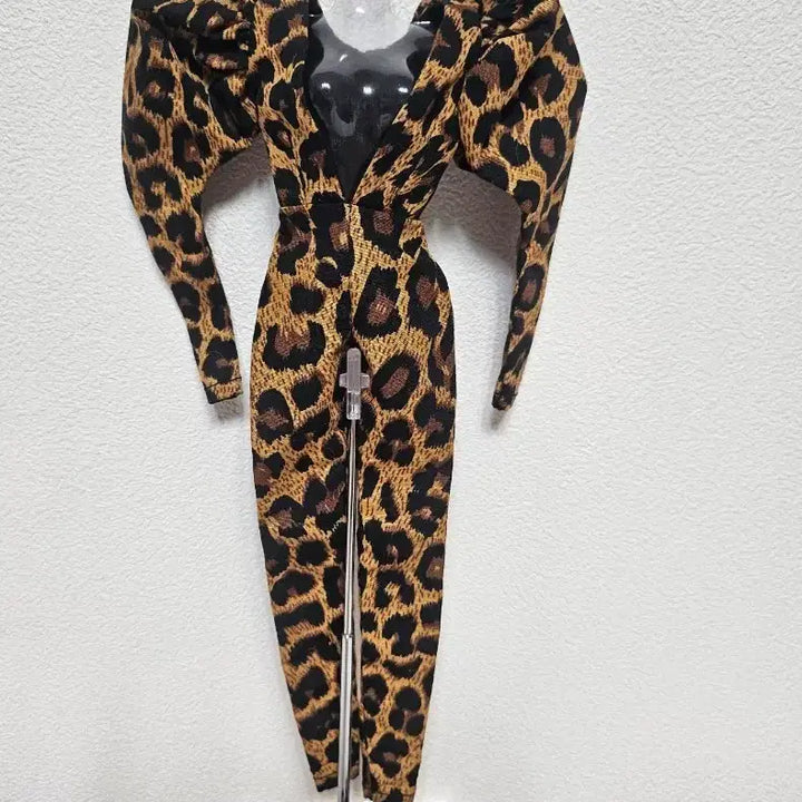 [BUNJANG] Doll Leopard Print Jumpsuit Outfit / 해외 인형 의상