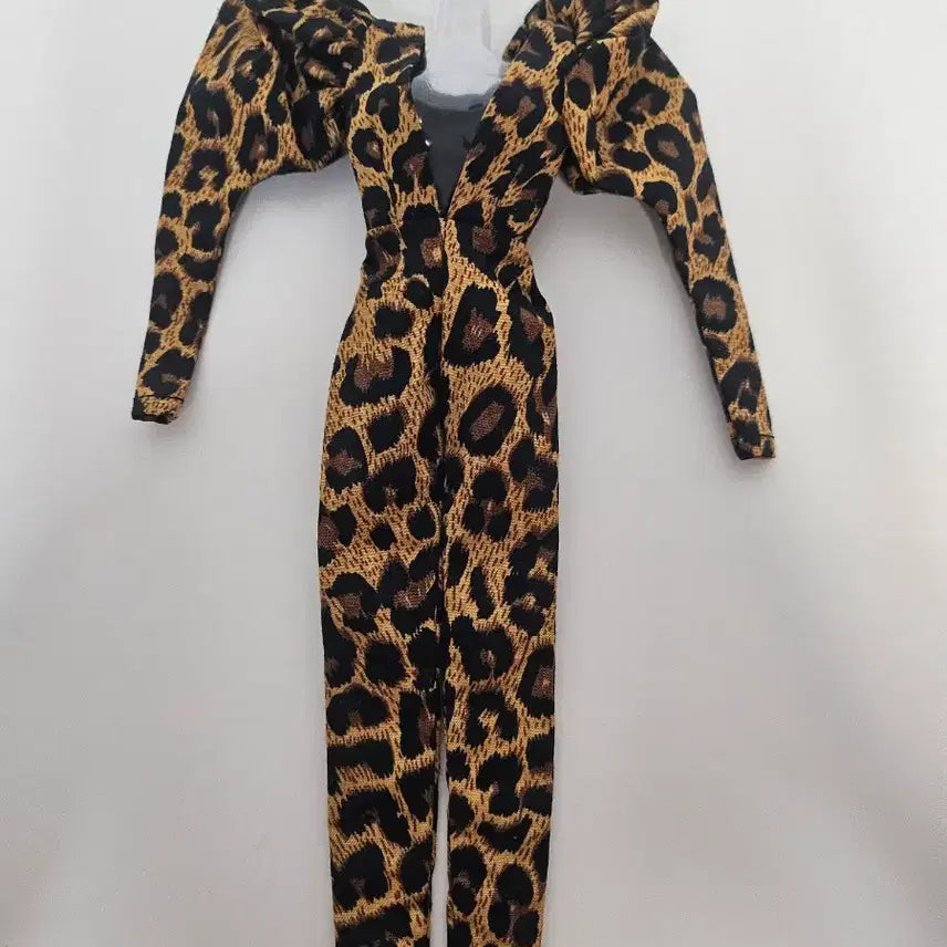 [BUNJANG] Doll Leopard Print Jumpsuit Outfit / 해외 인형 의상