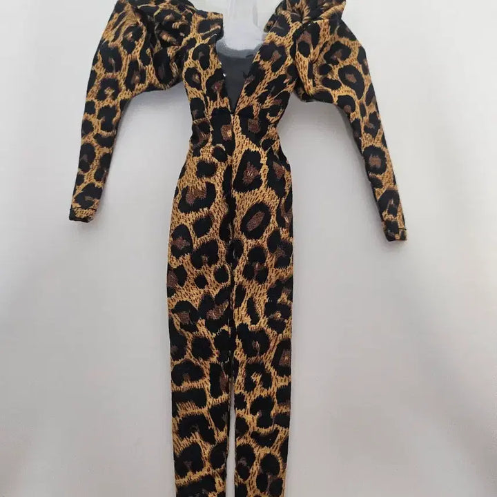 [BUNJANG] Doll Leopard Print Jumpsuit Outfit / 해외 인형 의상