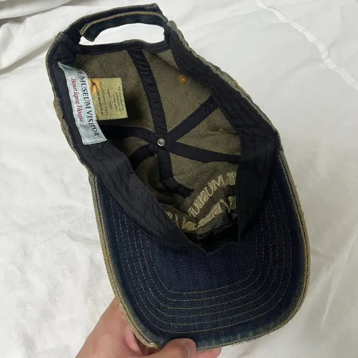 [BUNJANG] The Museum Visitor Washed Denim Ball Cap / 더뮤지엄비지터 워시드 데님 볼캡