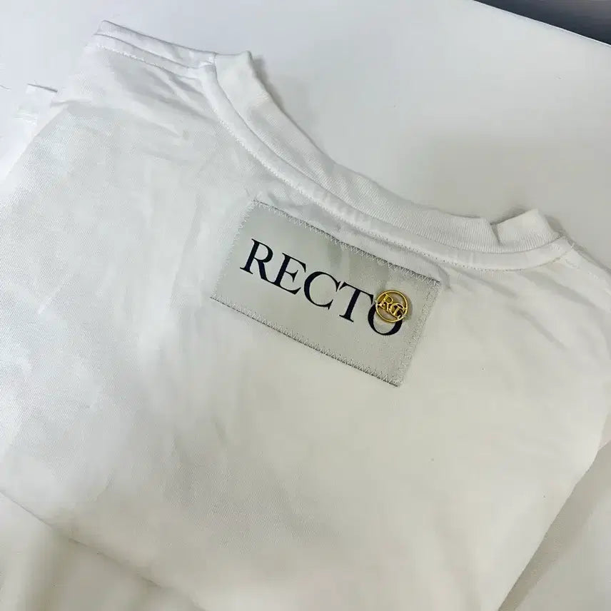 [BUNJANG] RECTO Back Logo Crop T-shirt / 렉토 백로고 크롭 반팔