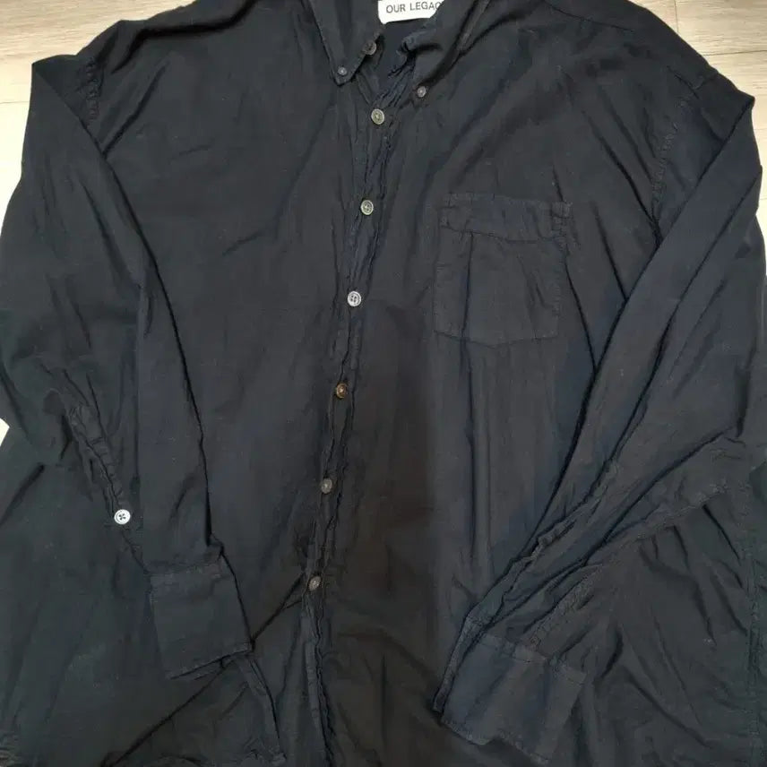 [BUNJANG] Our Legacy Borrowed BD Shirt Black Size 46 / 아워레가시 버로우드 bd 셔츠 블랙 46