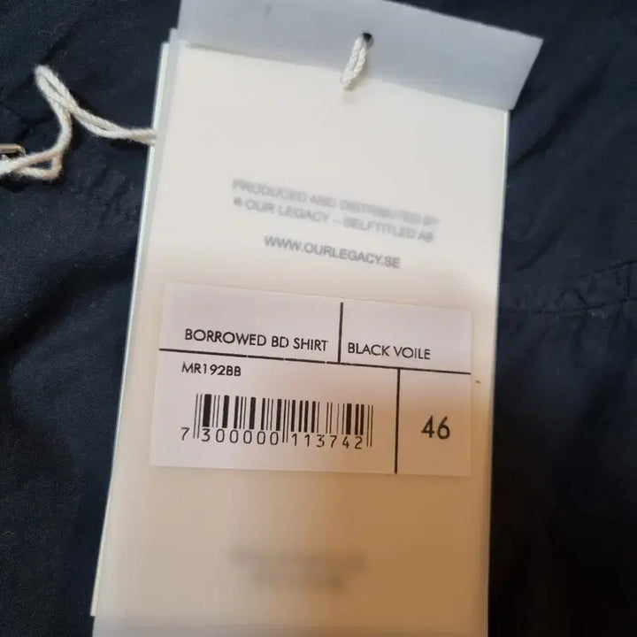 [BUNJANG] Our Legacy Borrowed BD Shirt Black Size 46 / 아워레가시 버로우드 bd 셔츠 블랙 46