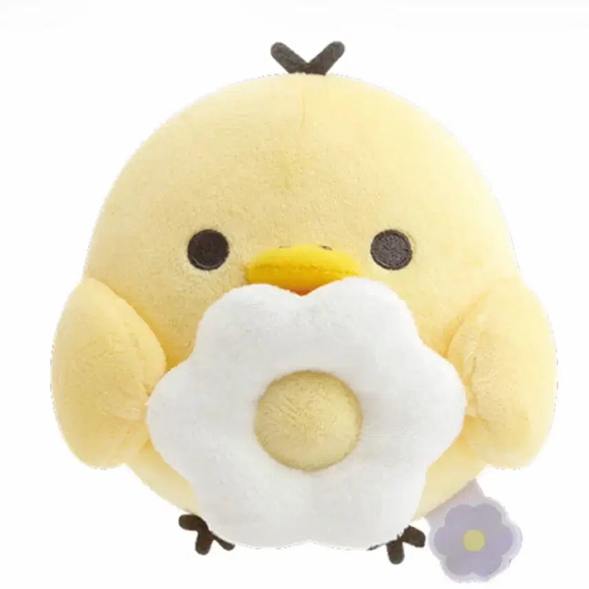 [BUNJANG] Rilakkuma Kiiroitori Flower Plush Doll / 리락쿠마 플라워 키이로이토리 인형