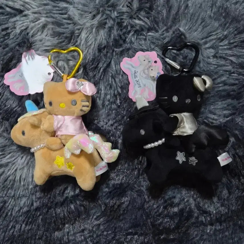 [BUNJANG] Hello Kitty Unicorn Plush Keychain / 헬로키티 유니콘 인형키링 (갈색/블랙)