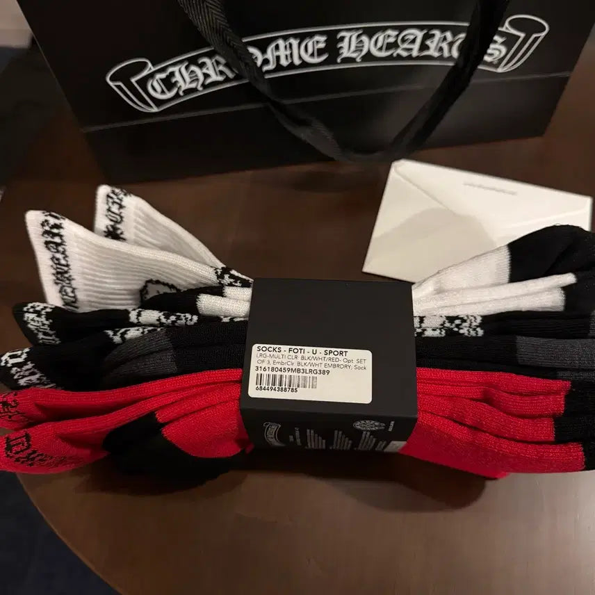 [BUNJANG] Chrome Hearts FOTI Socks 3P Set / 크롬하츠 포티 삭스 FOTI 양말 3P 세트
