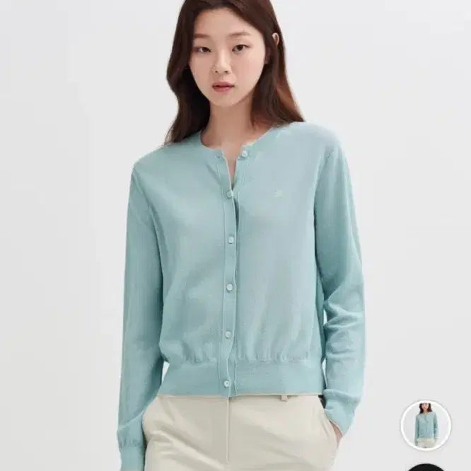 [BUNJANG] Beanpole Lady Cotton Blend Cardigan Size S / 빈폴레이디스 코튼 블렌드 가디건 - 오늘 거래 시
