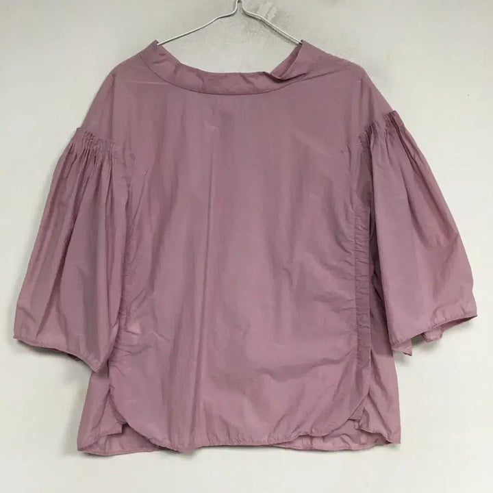 [BUNJANG] Mine Crinkled Blouse Pink Size 55 / MINE 마인 바스락 블라우스 55