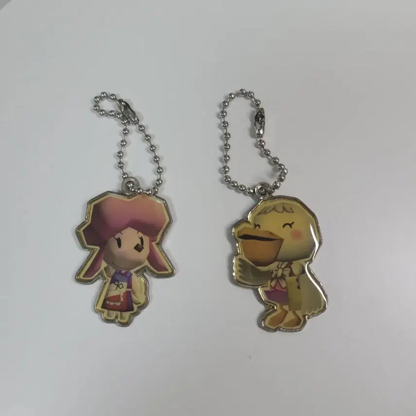 [BUNJANG] Animal Crossing Katrina &amp; Pelly Metal Keyring / 동물의숲 고전 놀동숲 펠리 카트리나 메탈 키링