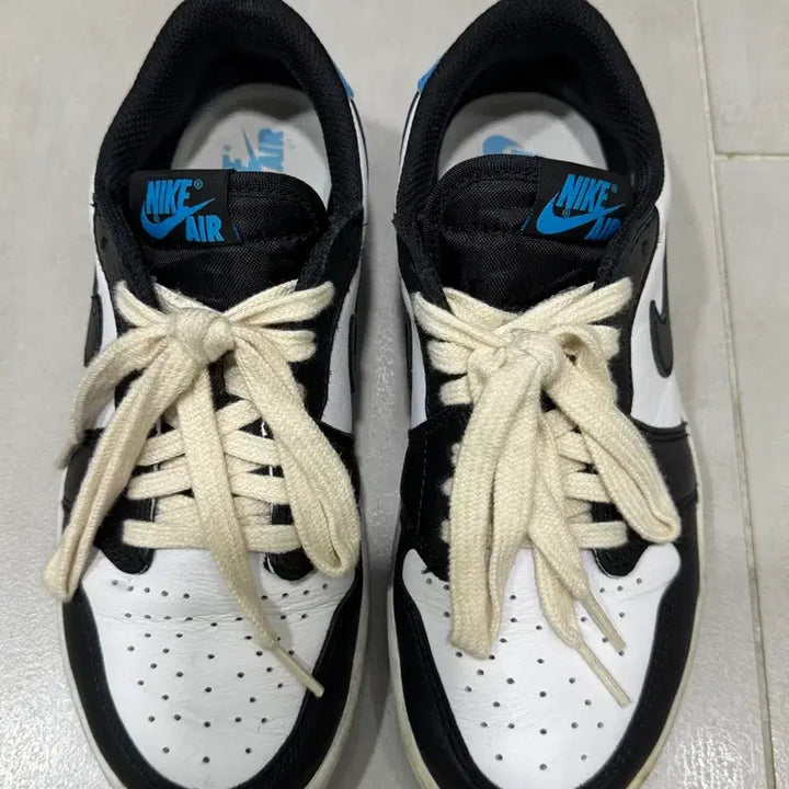 [BUNJANG] Air Jordan 1 Retro Low OG Black Dark Powder Blue / 조던1 레트로 로우 OG 블랙 앤 다크 파우더 블루