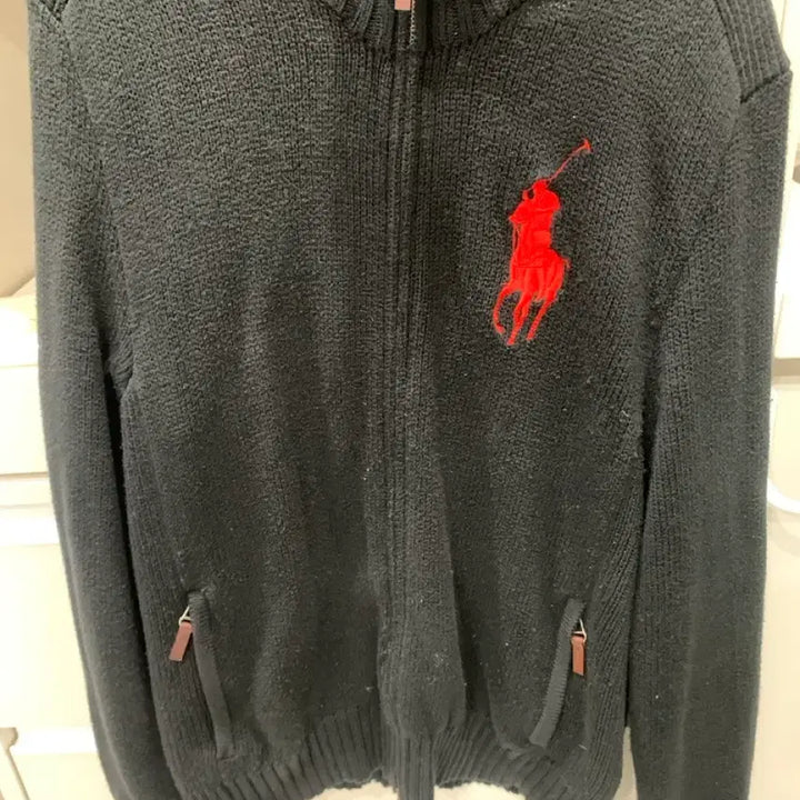[BUNJANG] Polo Ralph Lauren Big Pony Knit Zip-up / 폴로빅포니니트집업