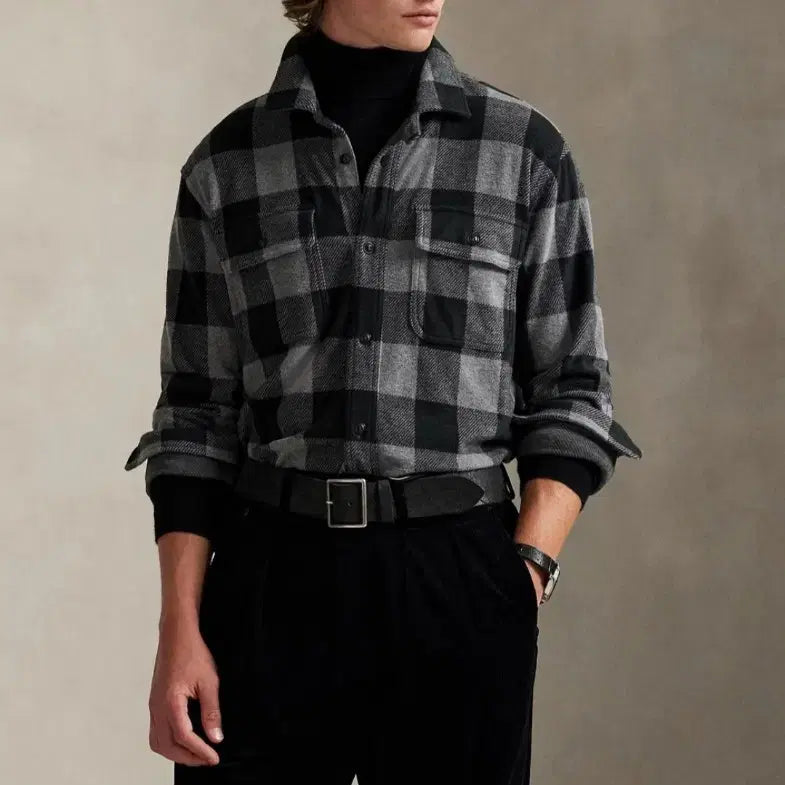 [BUNJANG] Polo Ralph Lauren Buffalo Plaid Flannel Shirt / 폴로 버팔로 플래드 플란넬 셔츠 M