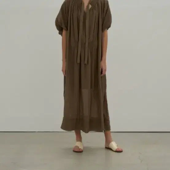 [BUNJANG] Bomae Cheongdam Linen Long Dress / 보매청담 린넨 롱원피스