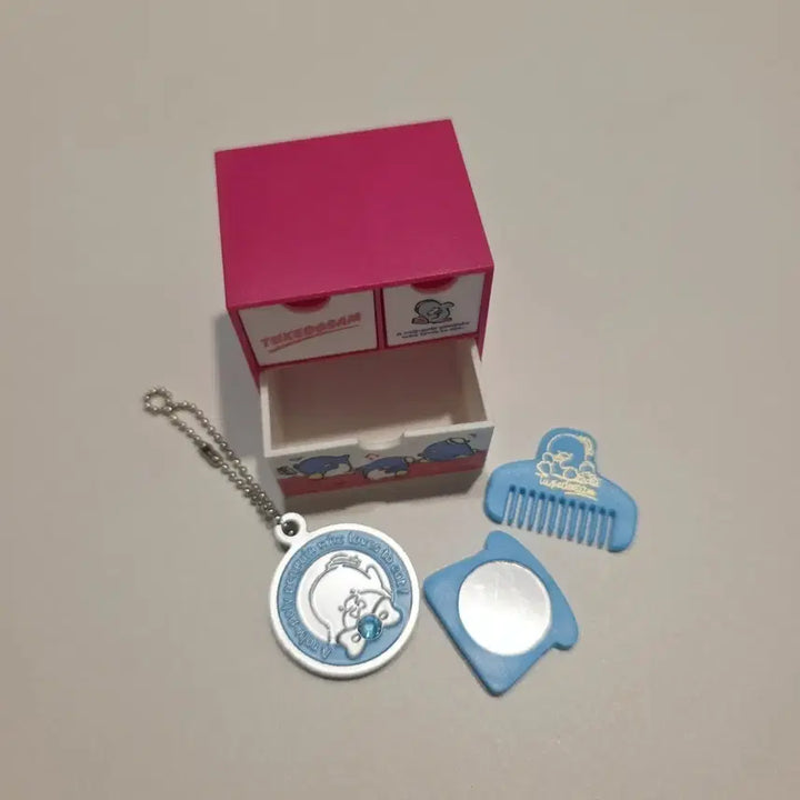 [BUNJANG] Tuxedosam Mini Drawer + Mirror Comb Keyring Gacha / 턱시도샘 미니 서랍 + 거울 빗 키링 가챠