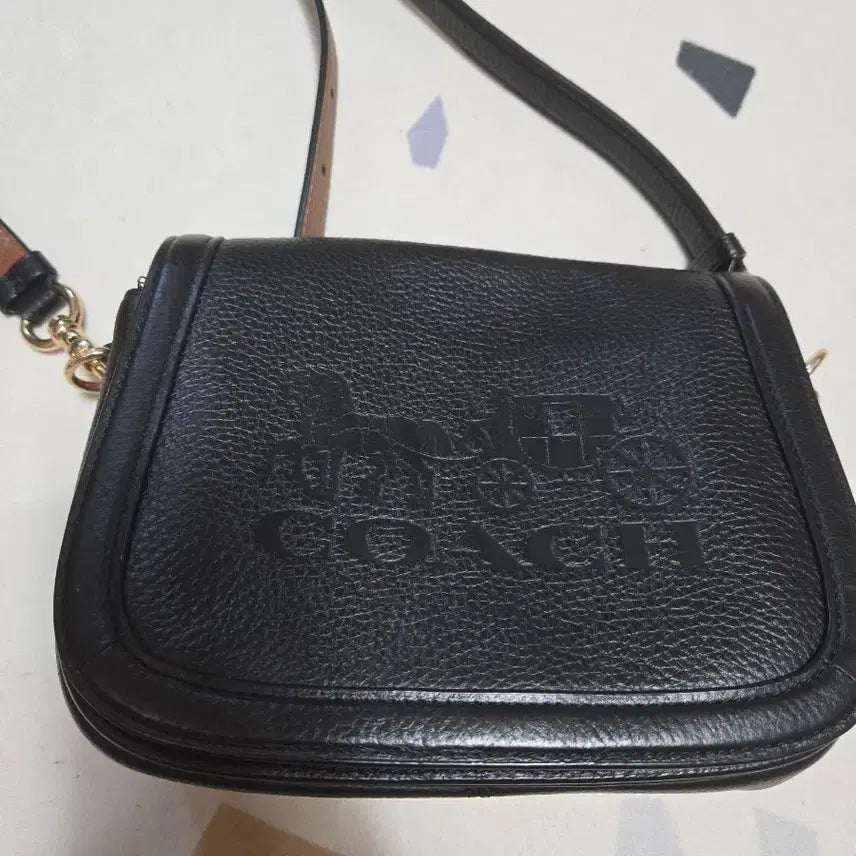 [BUNJANG] Coach Horse and Carriage Saddle Bag Black / 코치 홀스 앤 캐리지 새들백 블랙