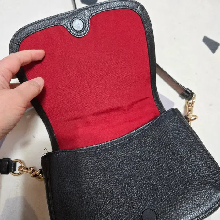 [BUNJANG] Coach Horse and Carriage Saddle Bag Black / 코치 홀스 앤 캐리지 새들백 블랙