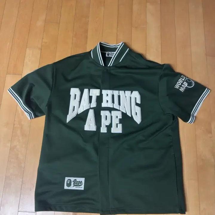 [BUNJANG] BAPE Baseball Jersey Short Sleeve Shirt Navy XL / (정품) 베이프 베이스볼 저지 숏슬리브 셔츠 네이비 XL