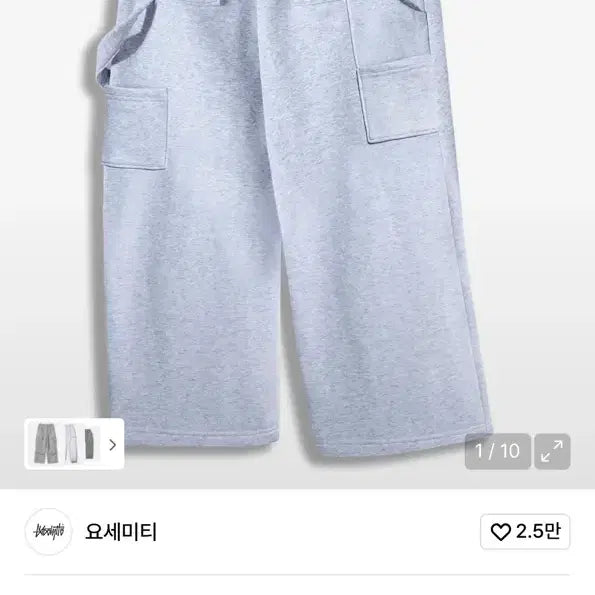 [BUNJANG] Yosemite Carpenter Wide Sweatpants / 요세미티 카펜터 와이드 스웨트 팬츠