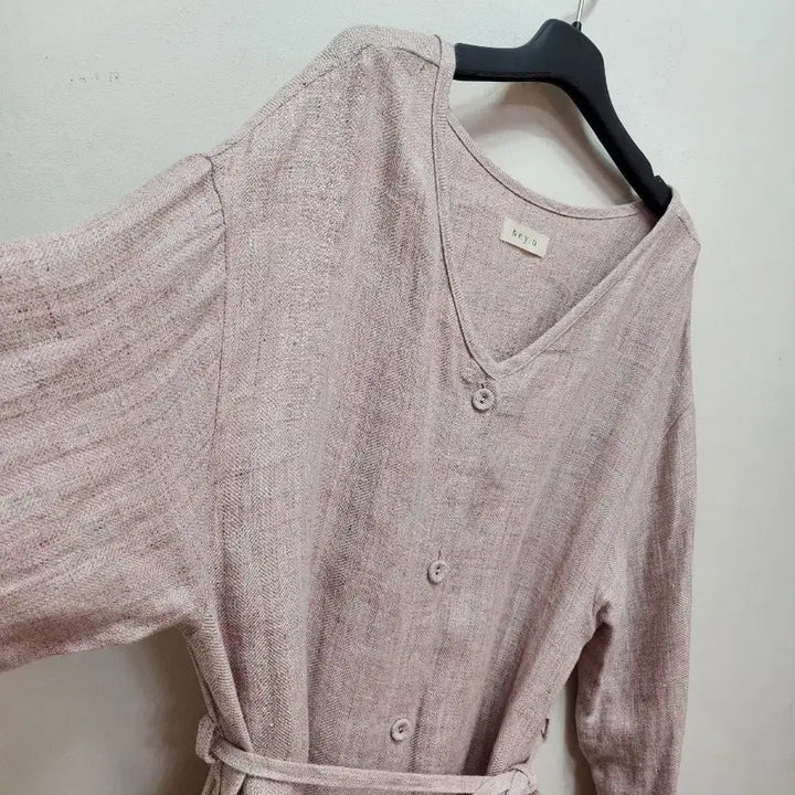[SOLD OUT] hey,u 린넨 셔츠 롱 벨트원피스