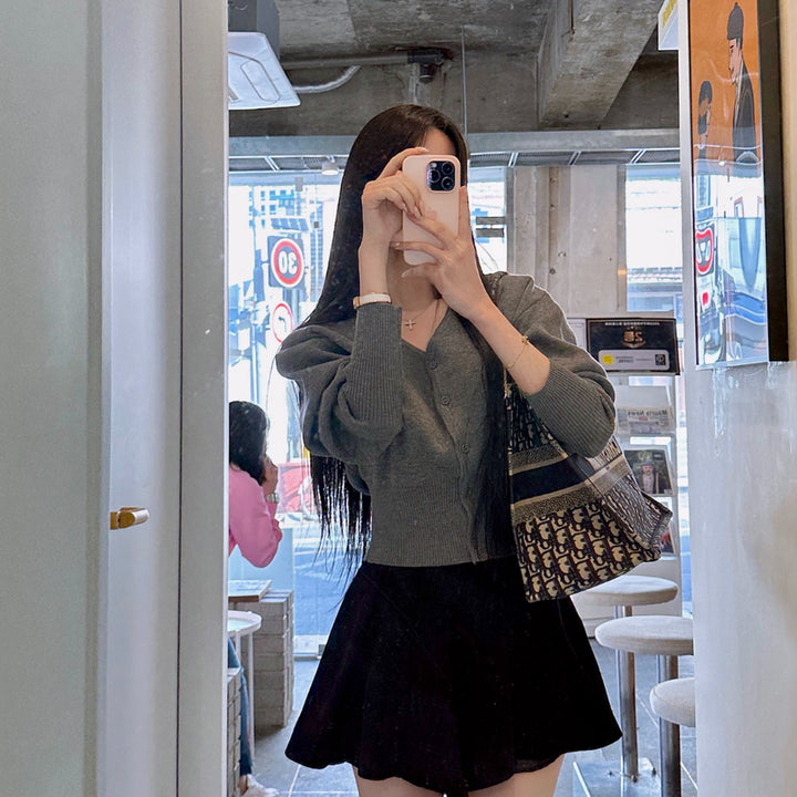 [BUNJANG] Mayyun Daily Cardigan - Charcoal Gray / 메이윤 제작 데일리 가디건