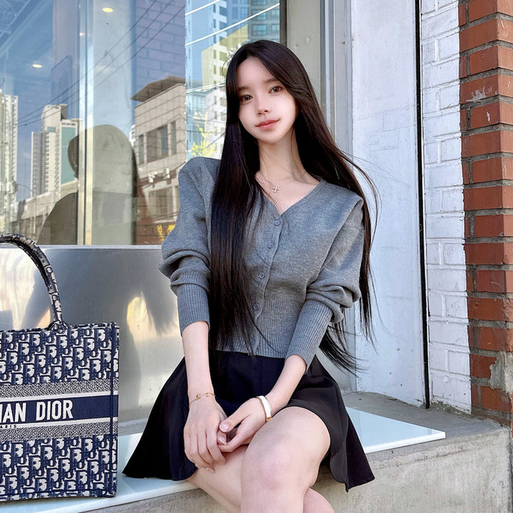 [BUNJANG] Mayyun Daily Cardigan - Charcoal Gray / 메이윤 제작 데일리 가디건