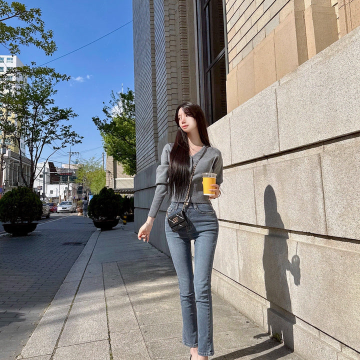 [BUNJANG] Mayyun Daily Cardigan - Charcoal Gray / 메이윤 제작 데일리 가디건