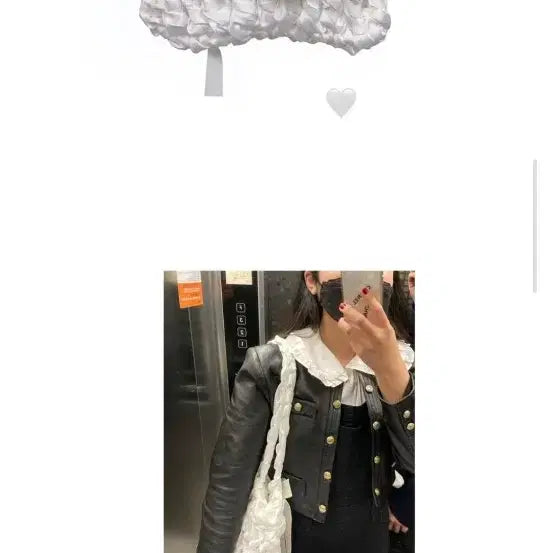 [BUNJANG] Crochetant Ribbon Knit Bag / 크로쉐안트 리본뜨개가방 매트삭