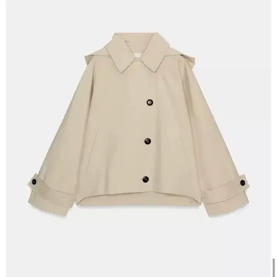 [BUNJANG] ZARA Waterproof Short Trench Jacket / 자라 워터프루프 숏 트렌치자켓
