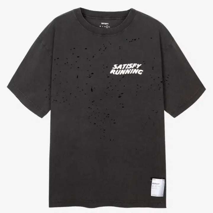 [BUNJANG] Satisfy MosTech T-Shirt Aged Black L / [L] 새티스파이 Satisfy 모스테크 티셔츠 에이즈드 블랙