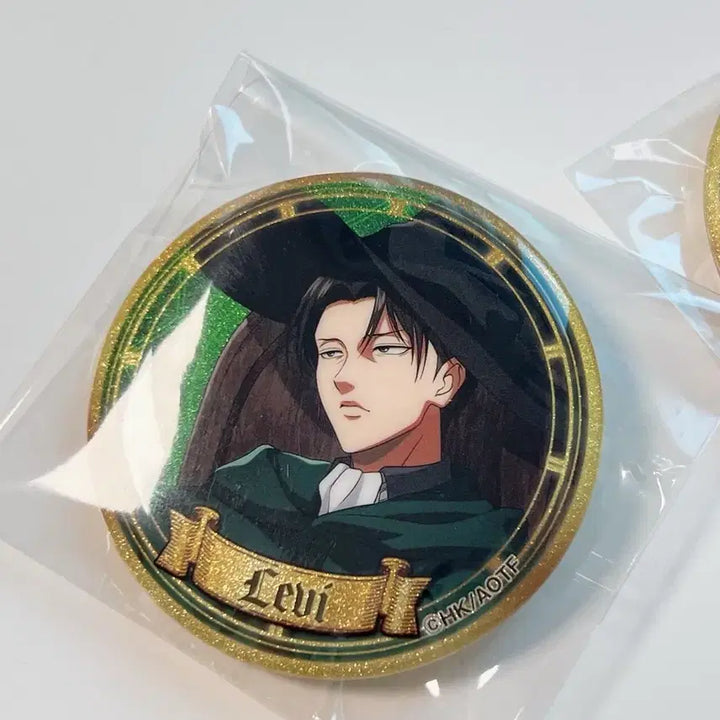 [BUNJANG] Attack on Titan Levi &amp; Erwin Smith Magician Can Badge Bundle Set / 일괄 진격의거인 리바이 엘빈 마술사 캔뱃지