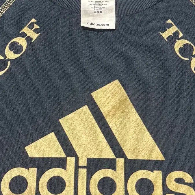 [BUNJANG] Adidas Gold Logo Lightweight Sweatshirt / 아디다스 얇은 맨투맨 55까지