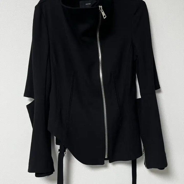 [BUNJANG] System High Neck Black Jacket / 한섬 시스템 SYSTEM 하이넥 블랙 재킷