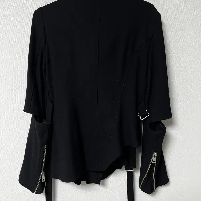 [BUNJANG] System High Neck Black Jacket / 한섬 시스템 SYSTEM 하이넥 블랙 재킷