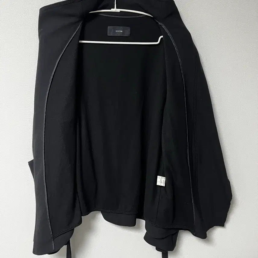 [BUNJANG] System High Neck Black Jacket / 한섬 시스템 SYSTEM 하이넥 블랙 재킷