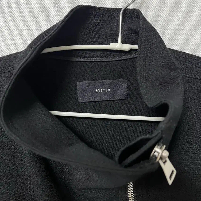[BUNJANG] System High Neck Black Jacket / 한섬 시스템 SYSTEM 하이넥 블랙 재킷