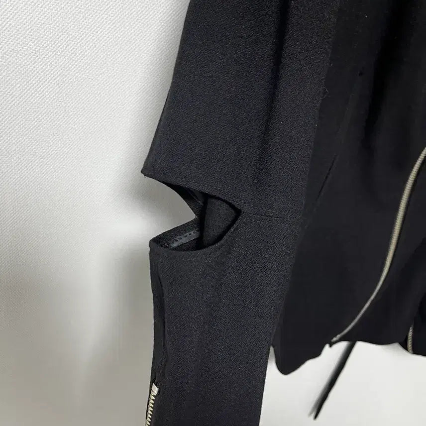[BUNJANG] System High Neck Black Jacket / 한섬 시스템 SYSTEM 하이넥 블랙 재킷