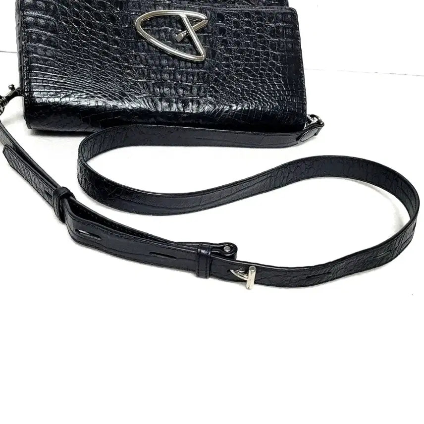 [BUNJANG] Jalmoi Liebe Crocodile Pattern Shoulder Bag / 정품)잘모이 리에베 악어백(상태굿)
