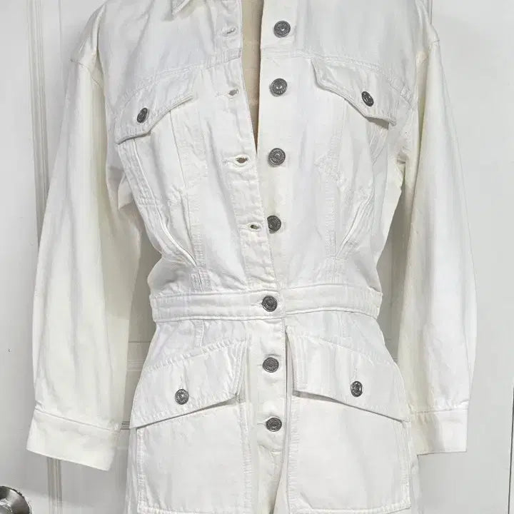 [BUNJANG] 7 For All Mankind Utility Jumpsuit Off-White XS / 새상품)7 for all mankind 점프수트