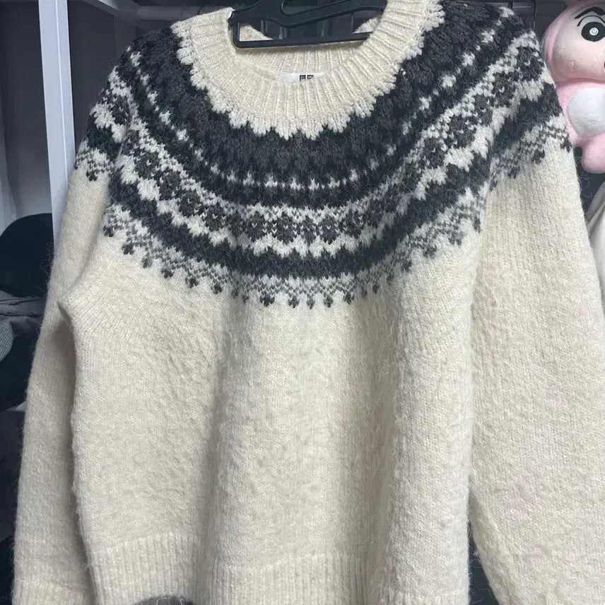 [BUNJANG] Uniqlo Nordic Pattern Knit Sweater / 유니클로 니트스웨터