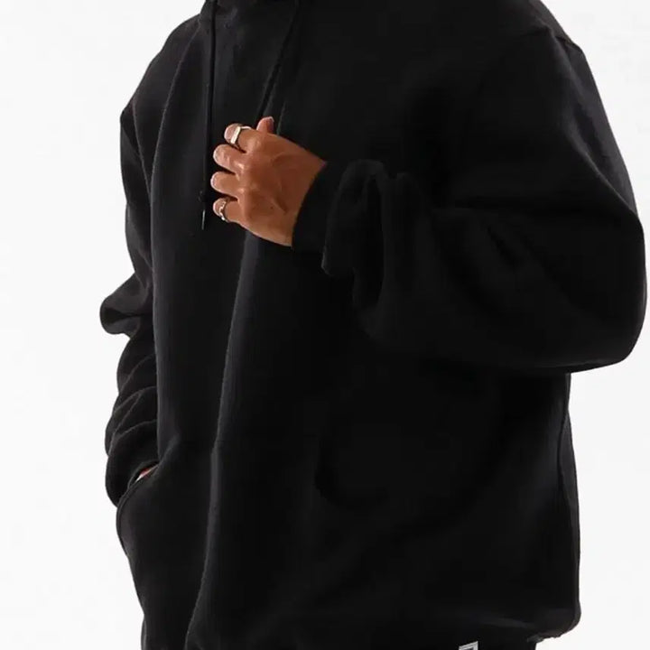 [SOLD OUT] 러셀 후드티 블랙 (S)