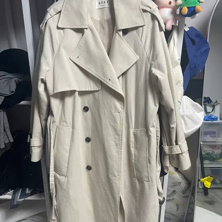 [BUNJANG] Ivory Trench Coat / 아이보리 트렌치 코트