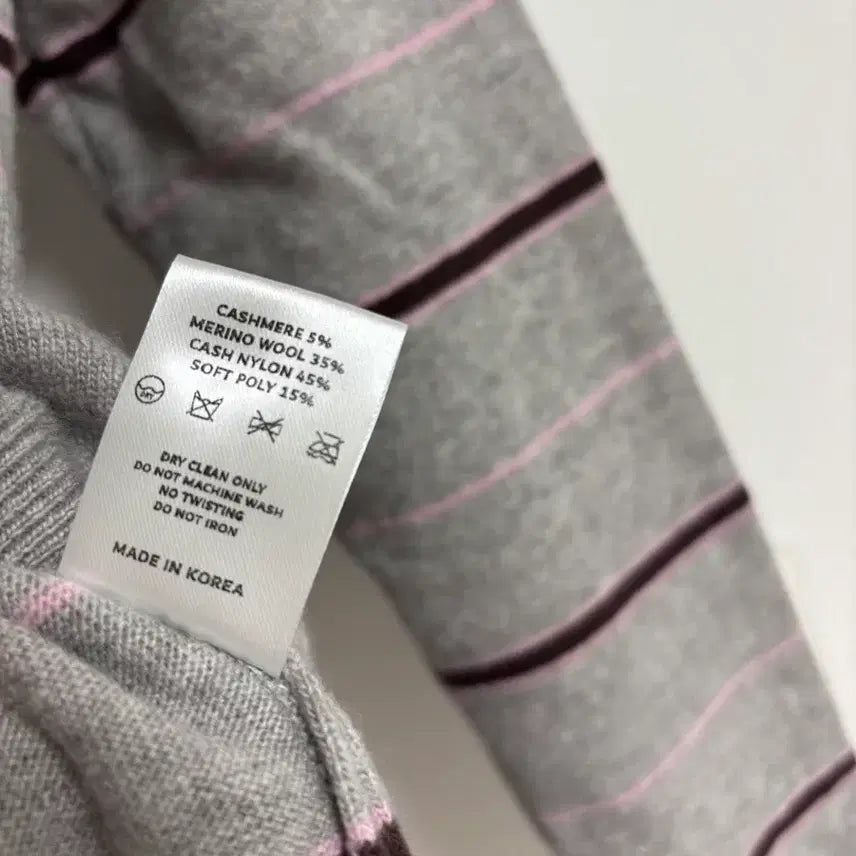 [BUNJANG] Eve Sage Collar Stripe Knit / 이브세이지 카라 니트