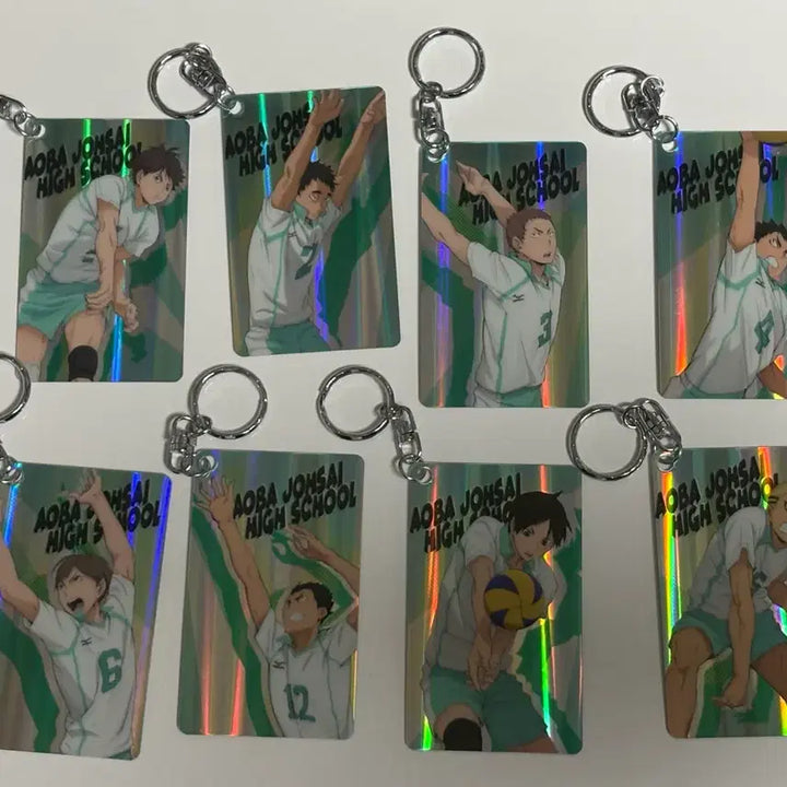 [BUNJANG] Aoba Johsai Hologram Keyring / 하이큐 아오바죠사이 홀로그램 키링