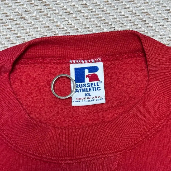 [BUNJANG] Russell Athletic 90s Vintage Red Sweatshirt / (XL) 90s 빈티지 러셀 애슬레틱 레드 맨투맨